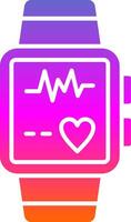 Smart Watch Glyph Gradient Icon vector
