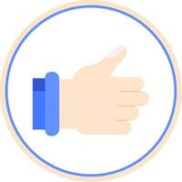 Like Flat Circle Uni Icon vector