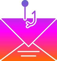 Phishing Glyph Gradient Icon vector