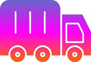 Lorry Glyph Gradient Icon vector
