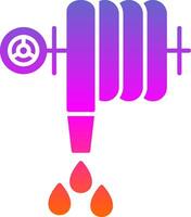 Water Hose Glyph Gradient Icon vector