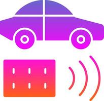 Remote Vehicle Glyph Gradient Icon vector