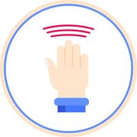 Drag Window Flat Circle Uni Icon vector