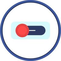 Switch Flat Circle Uni Icon vector