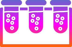 Test tube Glyph Gradient Icon vector