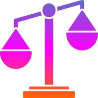 Unbalanced Glyph Gradient Icon vector