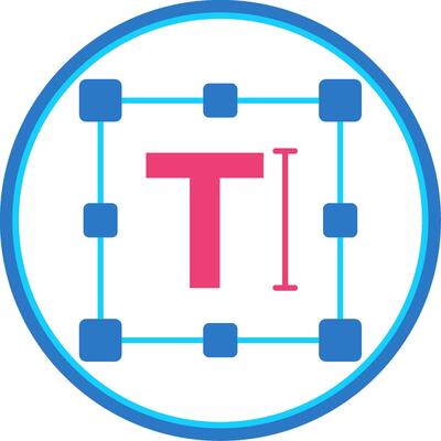 Text Flat Circle Uni Icon