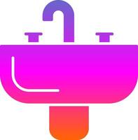 Sink Glyph Gradient Icon vector