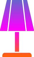 Table Lamp Glyph Gradient Icon vector