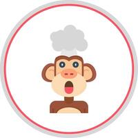 Exploding Flat Circle Uni Icon vector