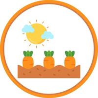 zanahorias plano circulo uni icono vector