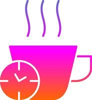 Break Time Glyph Gradient Icon vector