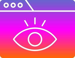 Visualization Glyph Gradient Icon vector