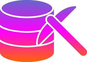 Data Mining Glyph Gradient Icon vector