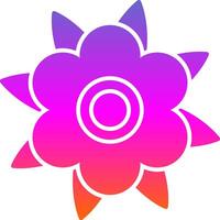 Dahlia Glyph Gradient Icon vector