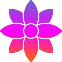 Dandelion Glyph Gradient Icon vector