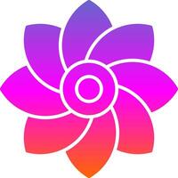 Flower Glyph Gradient Icon vector