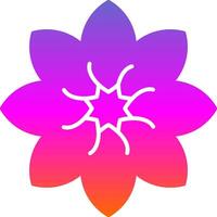 Amaryllis Glyph Gradient Icon vector