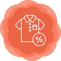 Discounted Tshirt Vector Icon