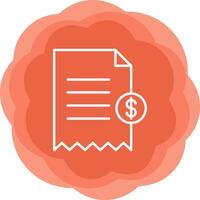 Shopping Receipt Vector Icon