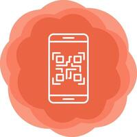 Smartphone Qr Code Vector Icon