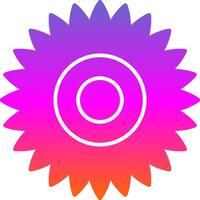 Dahlia Glyph Gradient Icon vector