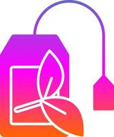 Teabag Glyph Gradient Icon vector