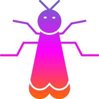 Insect Glyph Gradient Icon vector