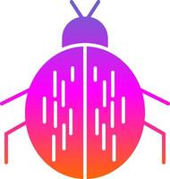 Beetle Glyph Gradient Icon vector