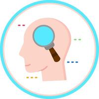 Search Flat Circle Uni Icon vector