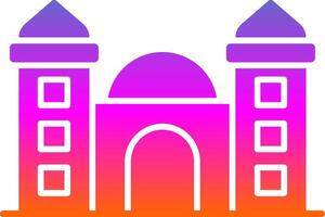Mosque Glyph Gradient Icon vector