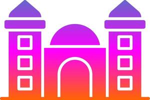 Mosque Glyph Gradient Icon vector