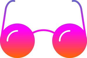 Eyeglasses Glyph Gradient Icon vector