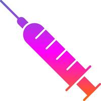 Syringe Glyph Gradient Icon vector