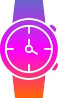 Watch Glyph Gradient Icon vector