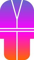 Bath Robe Glyph Gradient Icon vector