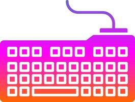 Keyboard Glyph Gradient Icon vector