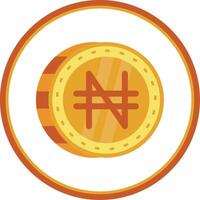 Namecoin plano circulo uni icono vector