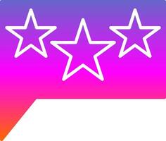 Stars Glyph Gradient Icon vector