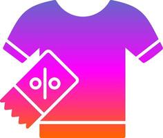 Shirt Glyph Gradient Icon vector