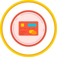 Pay Flat Circle Uni Icon vector