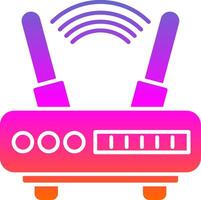 Wifi Glyph Gradient Icon vector