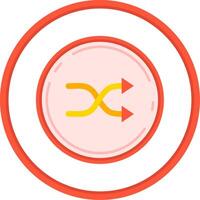 Random Flat Circle Uni Icon vector