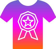 T Shirt Glyph Gradient Icon vector