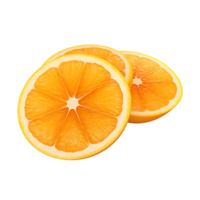 ai gegenereerd oranje plakjes Nee achtergrond png