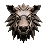 AI generated 3D Cartoon Wild Boar Logo Illustration No Background Perfect for Print on Demand png