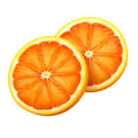 ai genererad orange skivor Nej bakgrund png