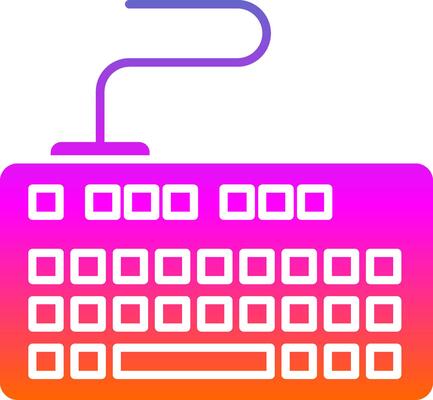Keyboard Glyph Gradient Icon