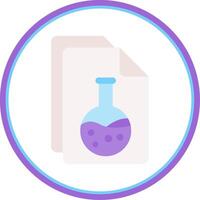 Document Flat Circle Uni Icon vector