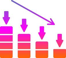 Crash Glyph Gradient Icon vector